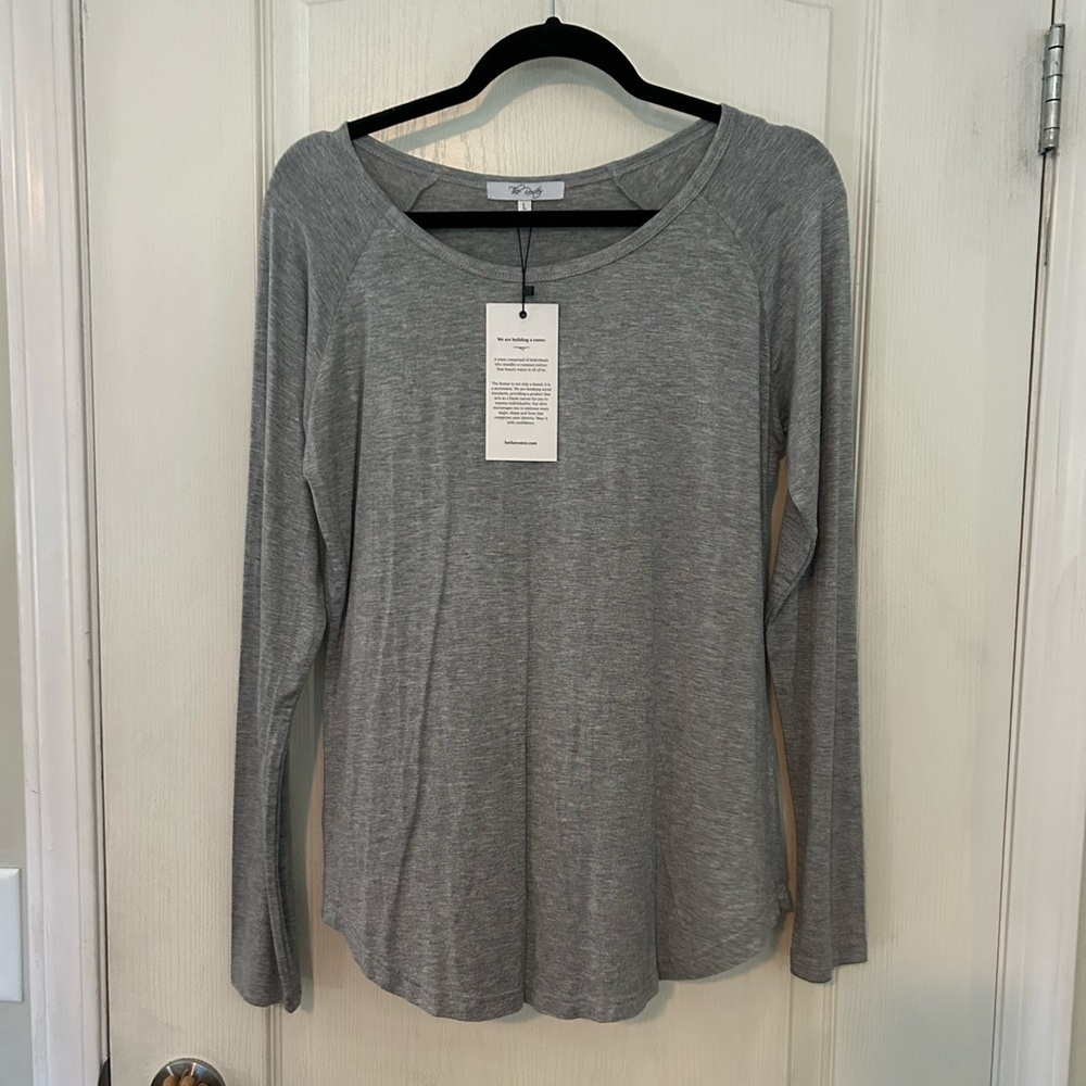 The Roster Gray Long Sleeve Women's Top